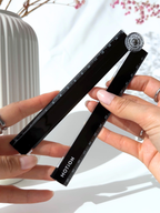 black foldable ruler compact 15cm 30cm Japanese stationery folded
