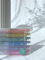 Pilot Juice pastel gel pen set 6 colors smooth 0.5mm ink for journaling and aesthetic notes Japanese stationery