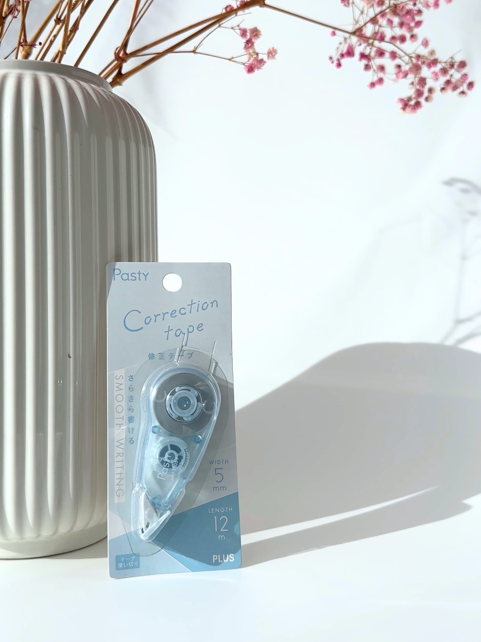 pastel correction tape aesthetic stationery smooth clean notes Japanese blue