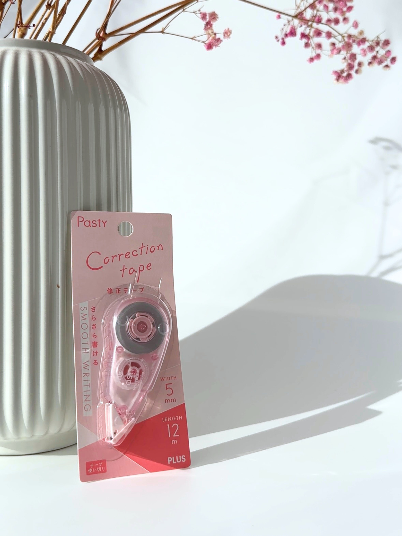 pastel correction tape aesthetic stationery smooth clean notes Japanese pink