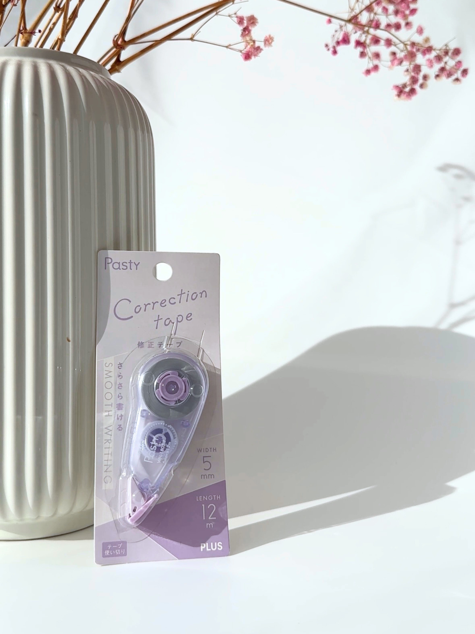 pastel correction tape aesthetic stationery smooth clean notes Japanese purple