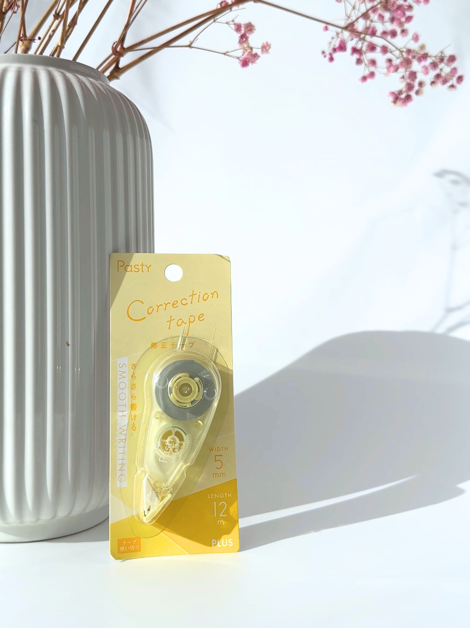 pastel correction tape aesthetic stationery smooth clean notes Japanese yellow