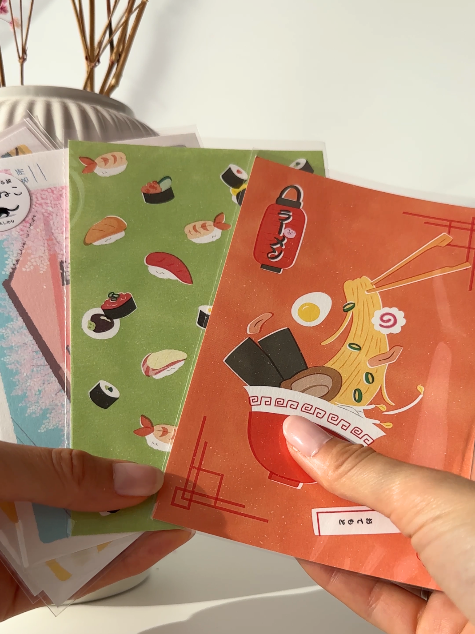 RYURYU Japanese food illustration ramen sushi aesthetic stationery