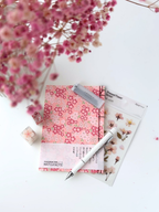 Sakura artist gift set pink cherry blossom notebook sticker eraser washi decoration tape mechanical pencil HB refill aesthetic Japanese stationery