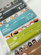 kawaii Japanese themed sticky notes page markers 120 sheets planner tabs aesthetic stationery shiba samurai ninja sushi