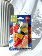 sushi eraser set Japanese food salmon tuna tamago kawaii stationery collectible