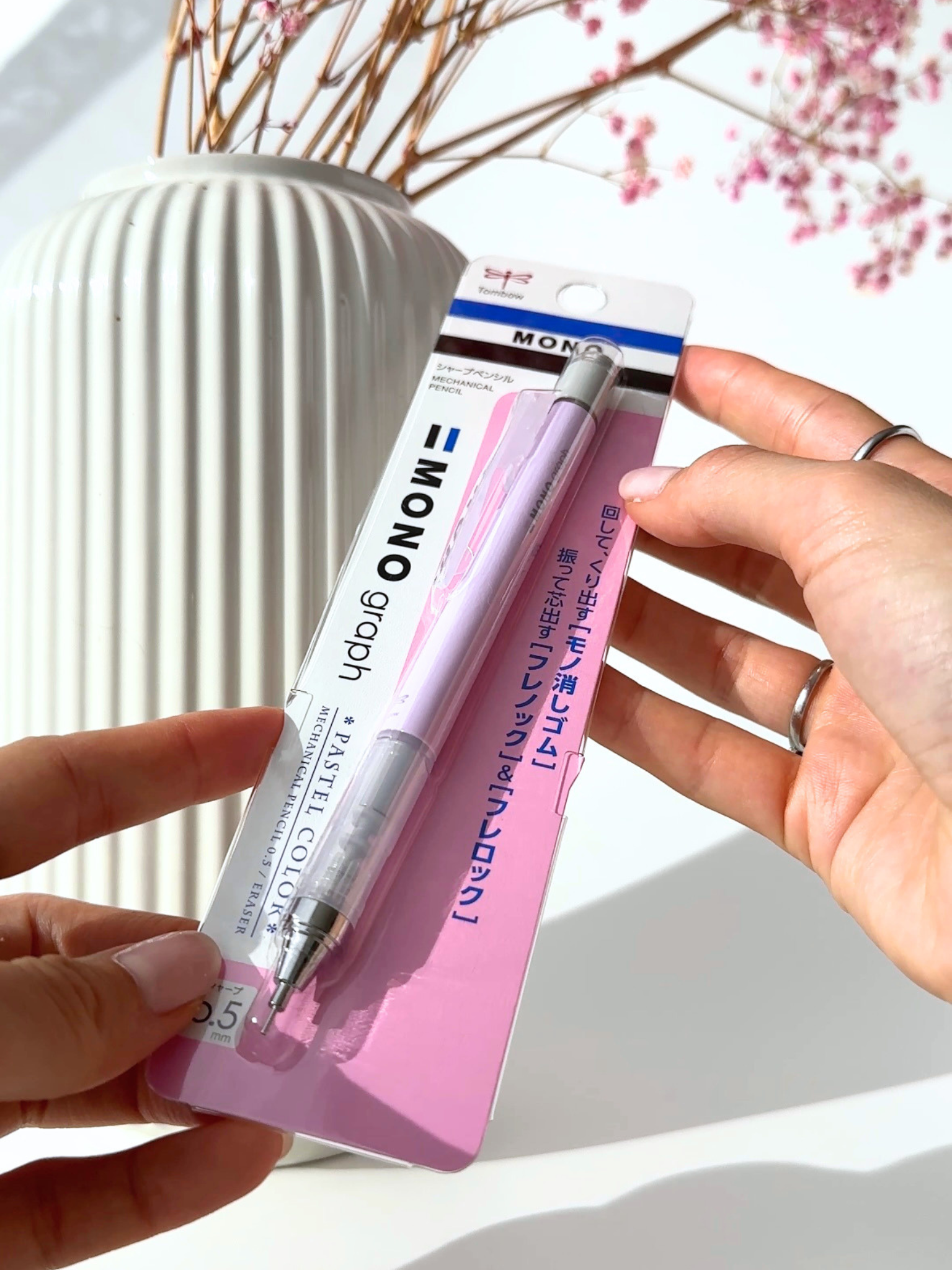Tombow Monograph mechanical pencil pastel colors 0.5mm shake mechanism study stationery Japanese pencil matte purple
