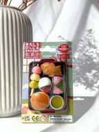 wagashi eraser set Japanese sweets sakura mochi dango taiyaki kawaii stationery cute collectibles