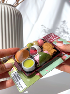 wagashi eraser set Japanese sweets sakura mochi dango taiyaki kawaii stationery cute collectibles