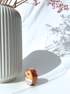 orange washi decoration tape deer maple leaf Japanese kimono pattern gold foil aesthetic journaling